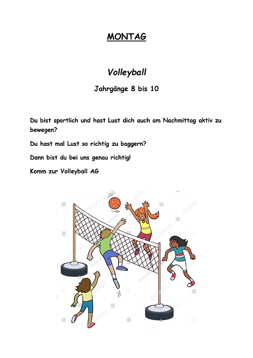 AG Montag Volleyball